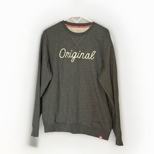 Chick-Fil-A Crewneck Sweatshirt Mens Large Gray Original Logo Uniform